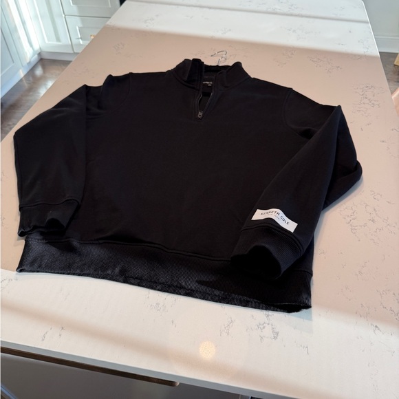 Kenneth Cole Men's Black Sweater quarter zip - Picture 9 of 11